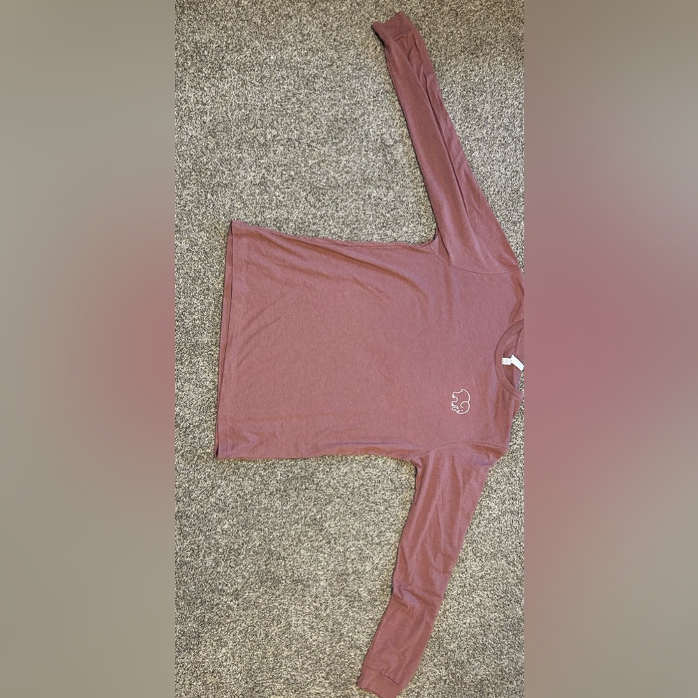 Large Cotton long sleeve ivory ella tee shirt